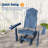 Smooth Motion Glider Adirondack Chair, 3-Position Adjustable Outdoor Chair, HDPE Easy Assembly & Ergonomic Back Support for Patio-355736860