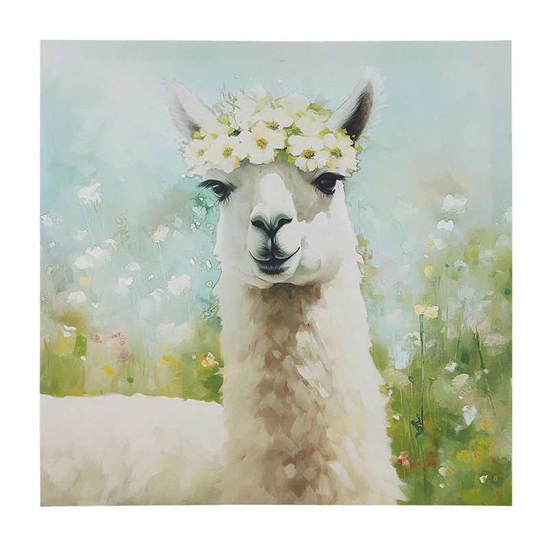 Art mural sur toile lama