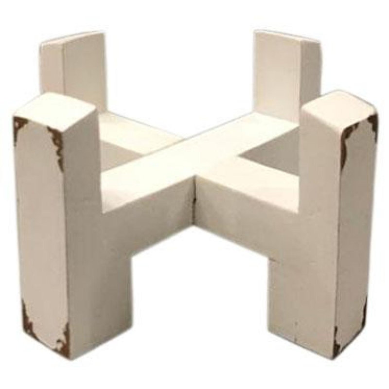 Support à plantes en bois, Blanc