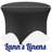 Round Spandex Tablecloth, Stretch Fitted Table Cover-72863017-72863020