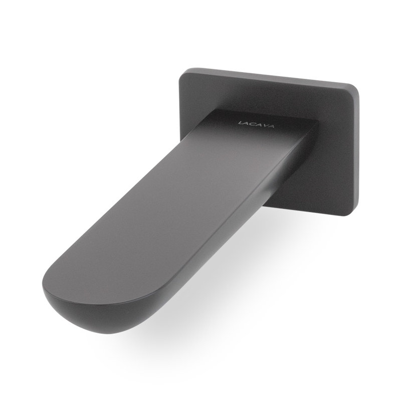 Flou Tub Filler, Matte Black
