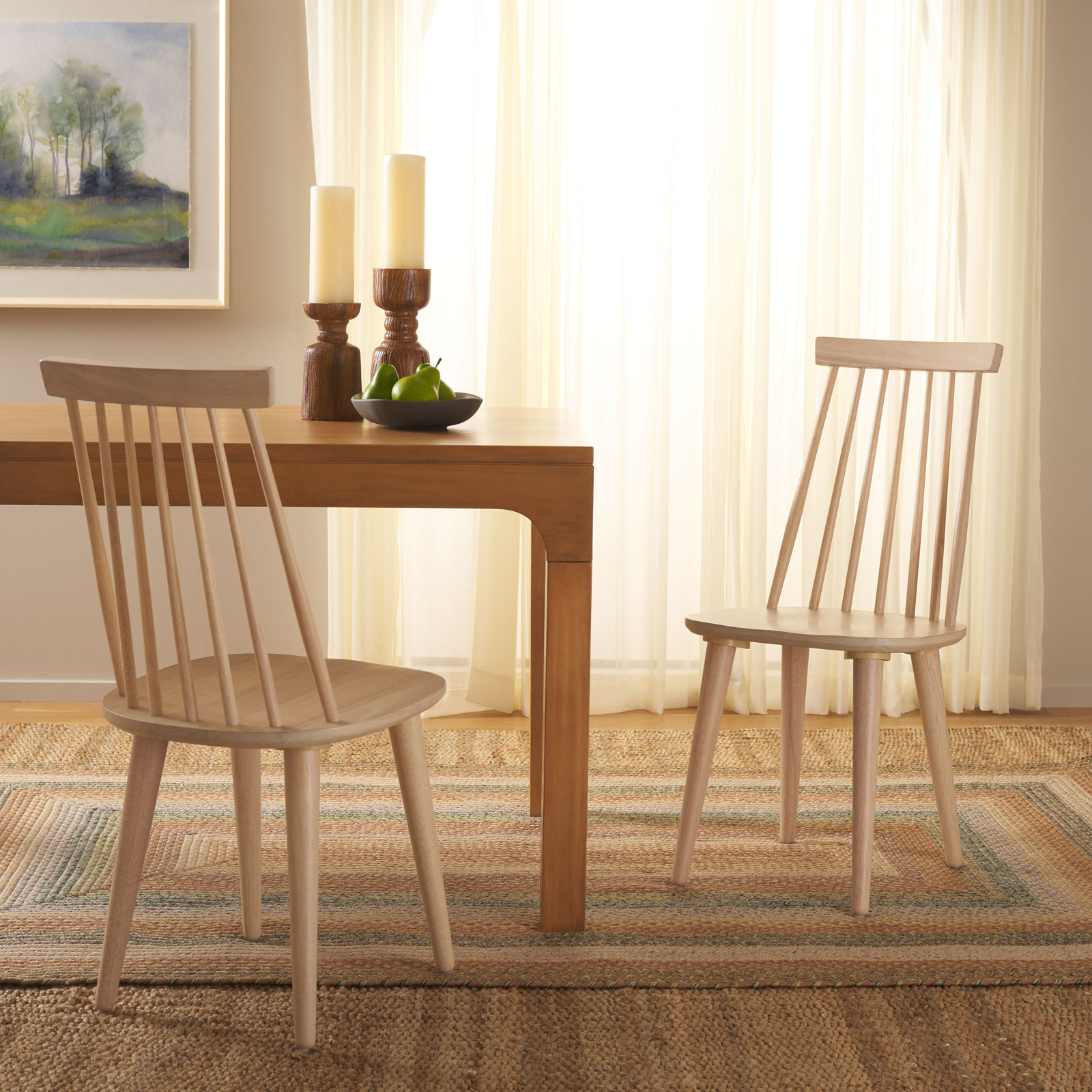 Rolde Dining Chair, White Wash