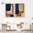 Blue Cream Set Canvas Set of 2 Boho Abstract by Art Remedy-114217932-134222510