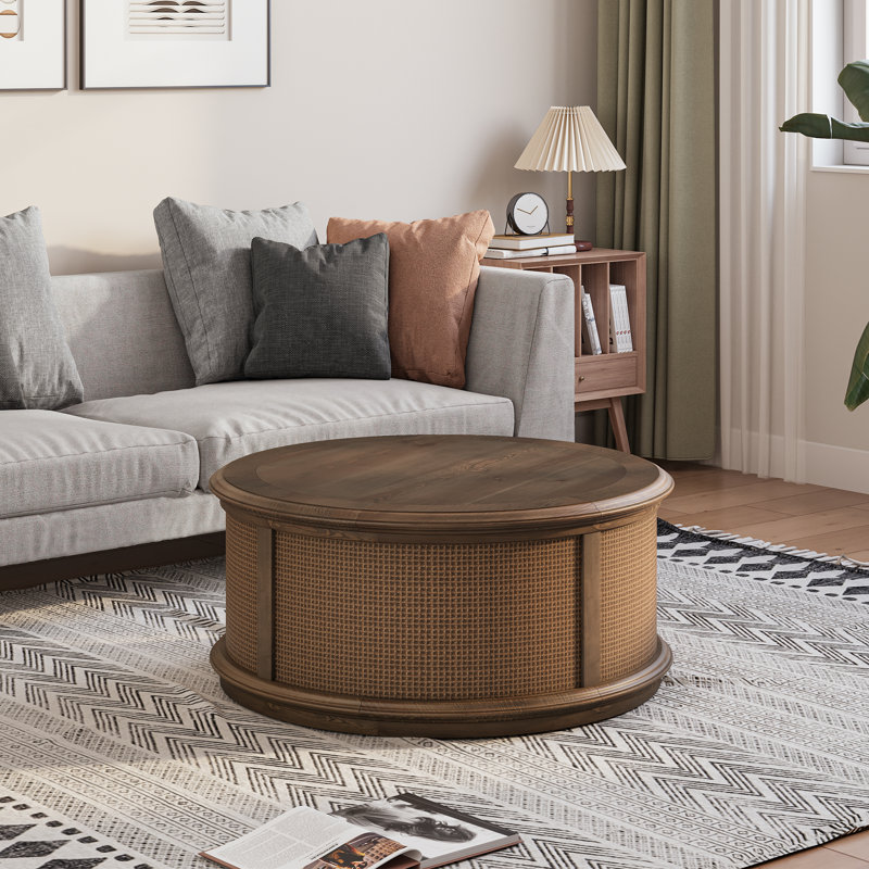 Table basse Britnie, Bois brun