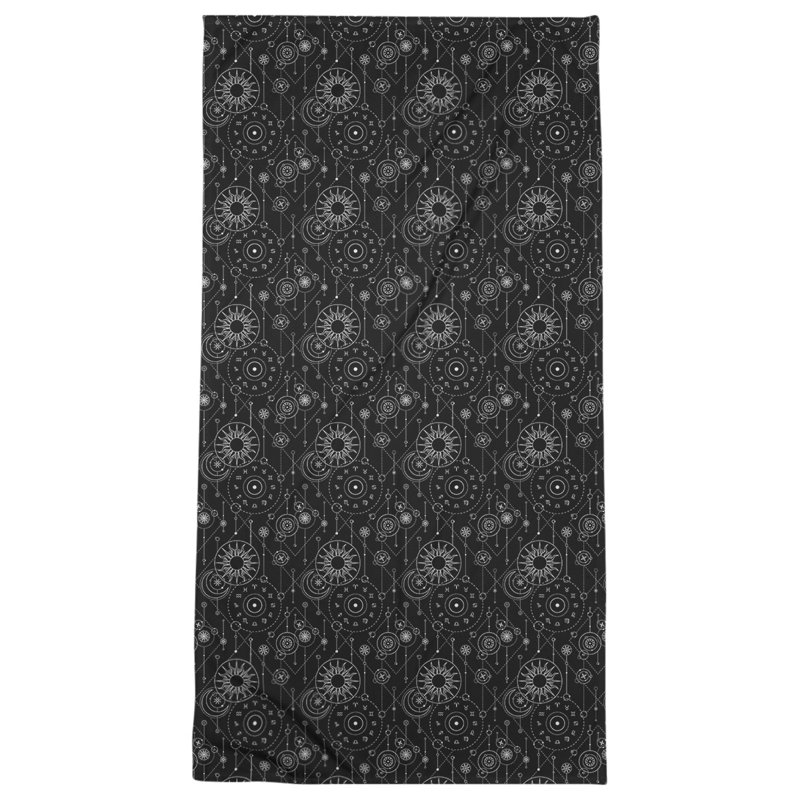 Serviette de plage Katelyn Elizabeth, Noir