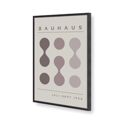 Warm Bauhaus Flow I, impression dans un cadre