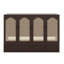 Grand lit escamotable, armoire-lit en bois de pin avec centrale électrique et panneau de décoration en rotin-113029309