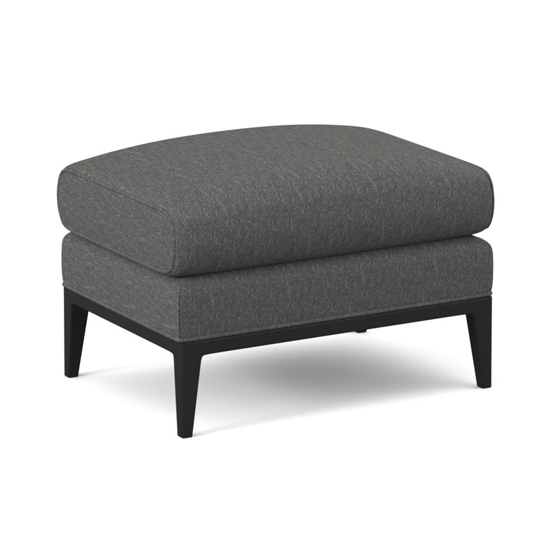 Cooper Ottoman, Elise Linen, Espresso