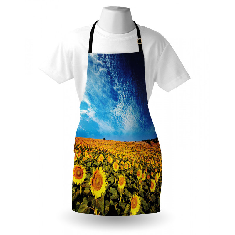 Sunflower Floral Bib Apron