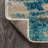 Lasley Contemporary POP Modern Abstract Brushstroke Cream/Blue Rug-909739028