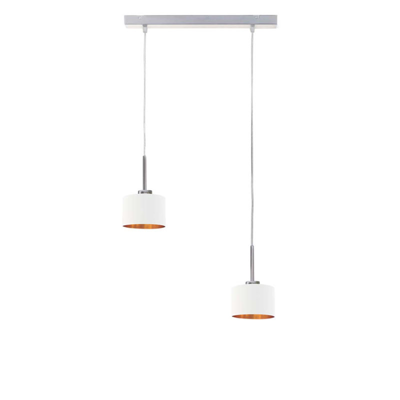 Harpa 2 - Light Drum Pendant, White, Chrome