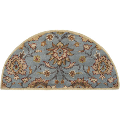 Tapis gris moyen en laine Arden