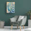 Art mural sur toile tendue - «Mystical Seahorse 2» par Amy Tieman pour décoration de salon, de chambre à coucher ou de bureau - 35 x 47
