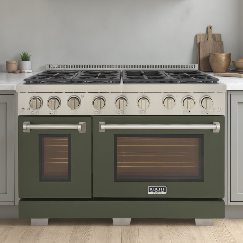 48" 6.7 Cu. ft Freestanding Gas, Liquid Propane, Olive Green