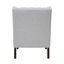 Chaise d'appoint texturée grise avec structure en contreplaqué et housse de coussin amovible-792690497