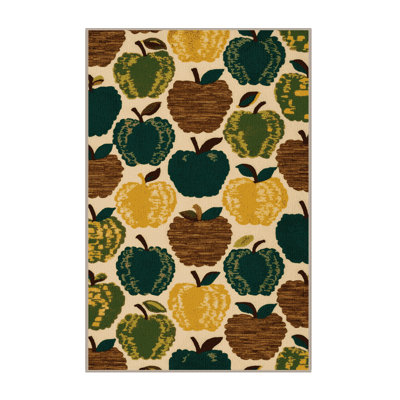  Washable Sugar Apple Fruits Area Rug