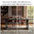 84" 100% Solid Pine Wood Dining Table