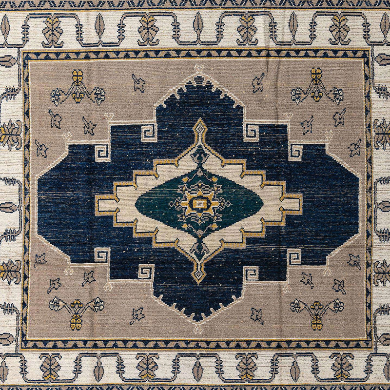 Tapis abstrait moderne 4488, Carré 6 pi