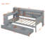Lit de jour en bois avec 3 tiroirs, ports USB et bureau -1556320629-1556320631