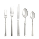 Nyssa 20 Piece 18/10 Stainless Steel Flatware Set, Service for 4