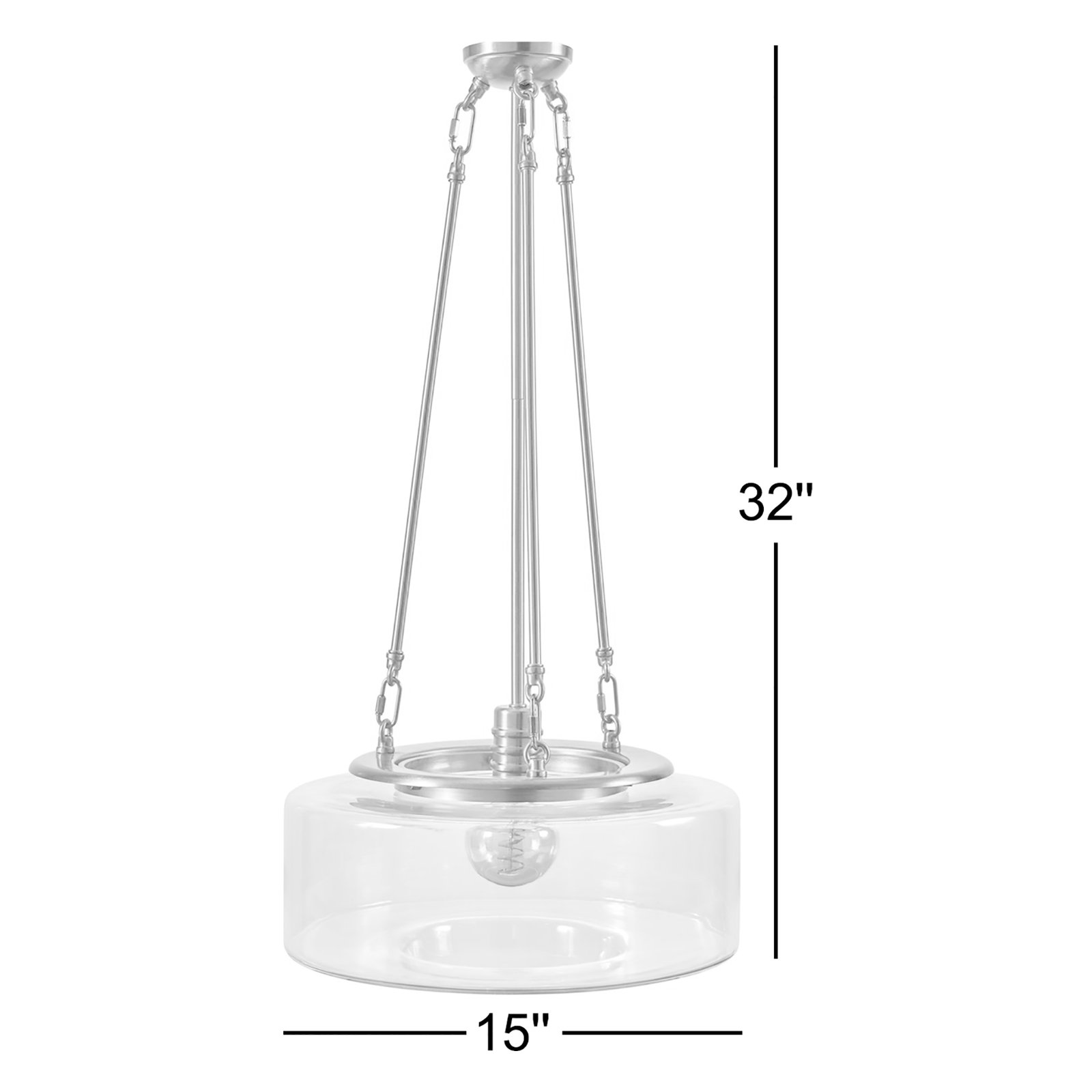 Single Light Iron Pendant