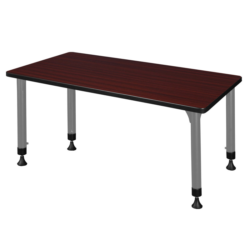 Kee Height Adjustable Training Table, Mahogany