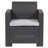 Alderman Faux Rattan Chair with All-Weather Cushion-1384750198