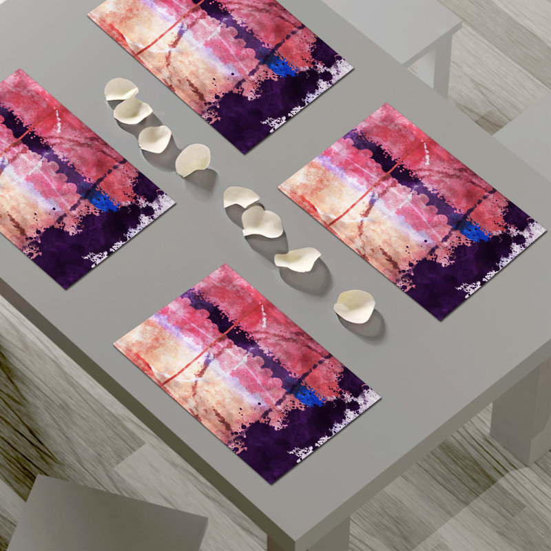 Napperon abstrait en polyester