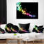 Éclairage coloré abstrait - Coussin imprimé abstrait