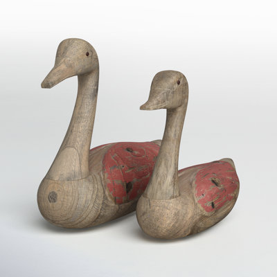 Fernet 2 Piece Bird Stained Figurine Set
