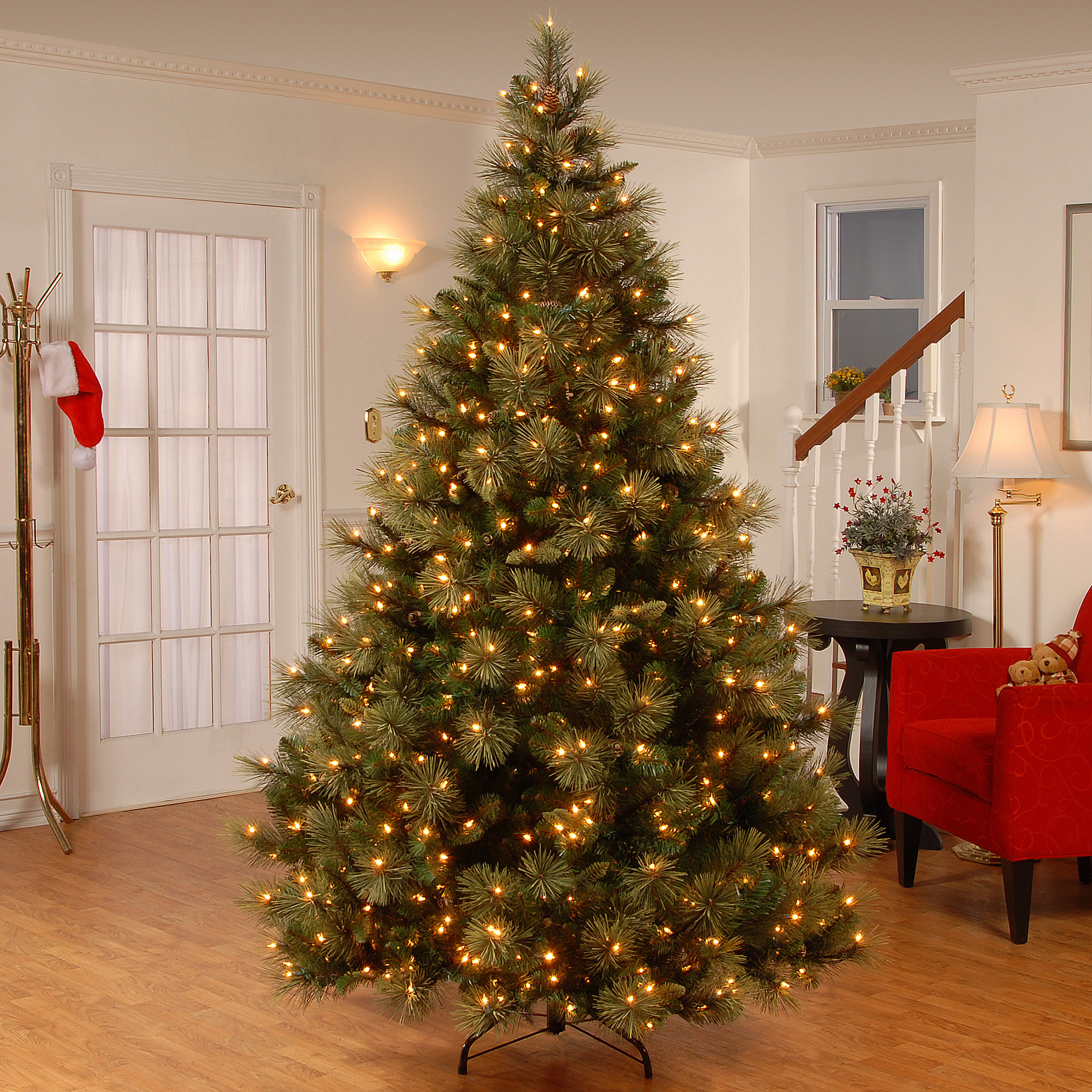 National Tree Company Carolina Pine Tree with Clear Lights & Reviews