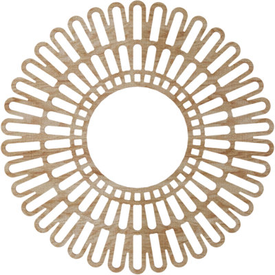 Médaillon de plafond en bois Cornellius