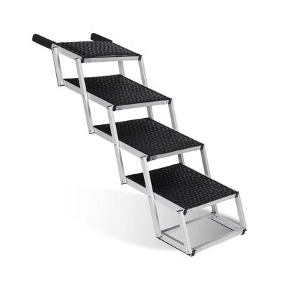 Lightweight Yet Sturdy Dog Ramp - 250lb Capacity, Foldable & Portable - Non-Slip for Large Dogs (Cars/SUVs/Trucks)