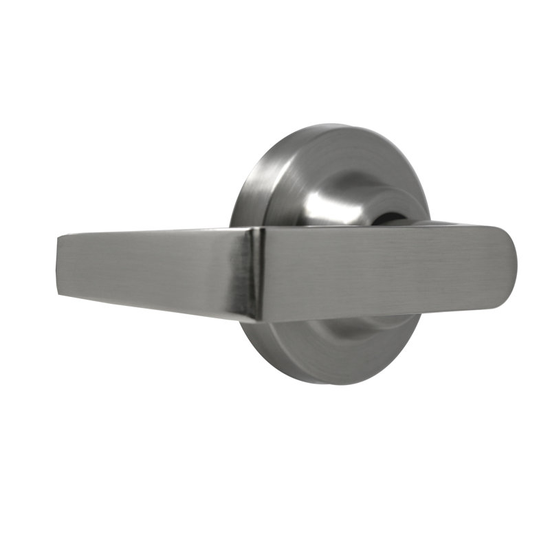 Levier de porte à simple mannequin, Nickel satiné