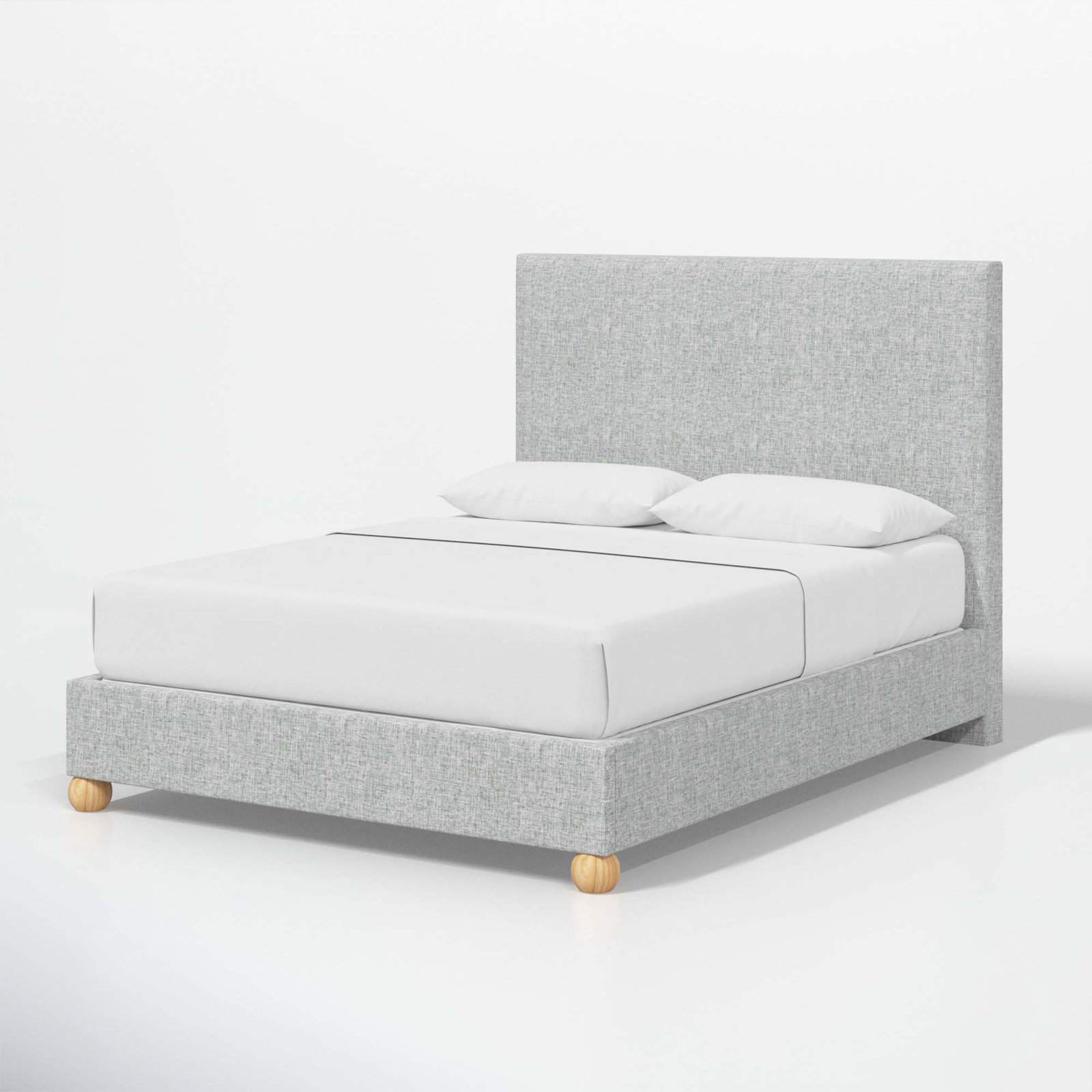 Benita Upholstered Bed, Queen, Zuma Pumice Textured Linen