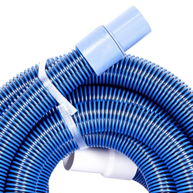 Swimline HydroTools 50’ Premium Spiral Wound Pool Vacuum Hose with Swivel Cuff