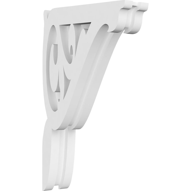 Corbeau en PVC de qualité architecturale Carrillo, H 10 po x l 6 po x P 1,875 po