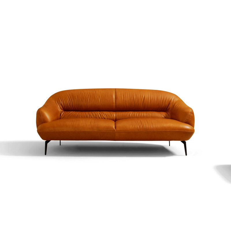 Leonia 66'' Leather Loveseat
