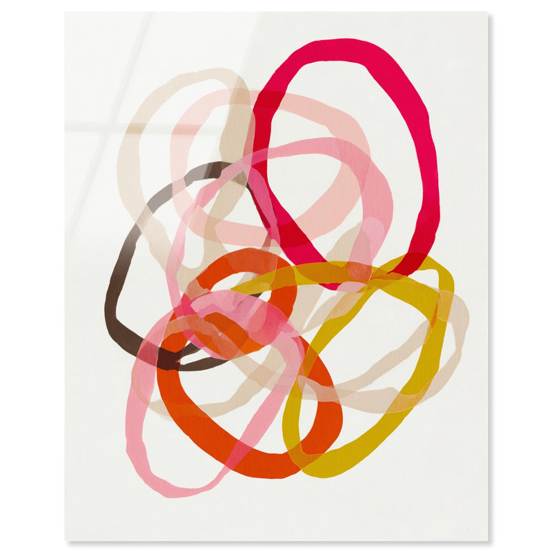 Décoration murale abstraite «Playful Scribble II» par Art Remedy, prête à être suspendue, 24 x 30, H 30 po x l 24 po
