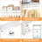 20.2'' - 96'' W Closet System with Wooden Drawers and Hanging Rods(cut To Fit)-743104611