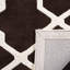 Tapis brun foncé / ivoire en laine Carolene-19273496