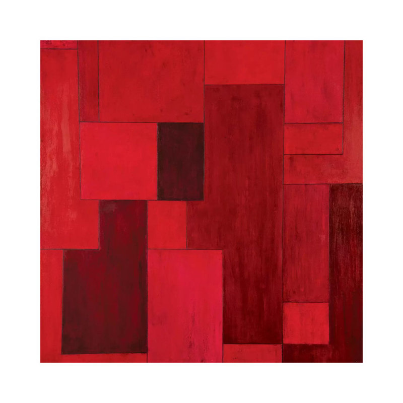 Zone rouge, H 12 po x l 12 po x P 0,75 po