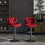 2 tabourets de bar avec siège capitonné, tabourets de bar rembourrés avec base en métal, tabouret de bar moderne pour la maison-2082524411-2082524413