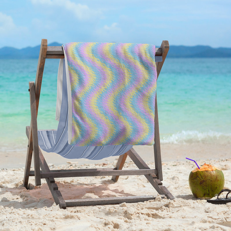 Katelyn Elizabeth Beach Towel, Multicolor Pastel