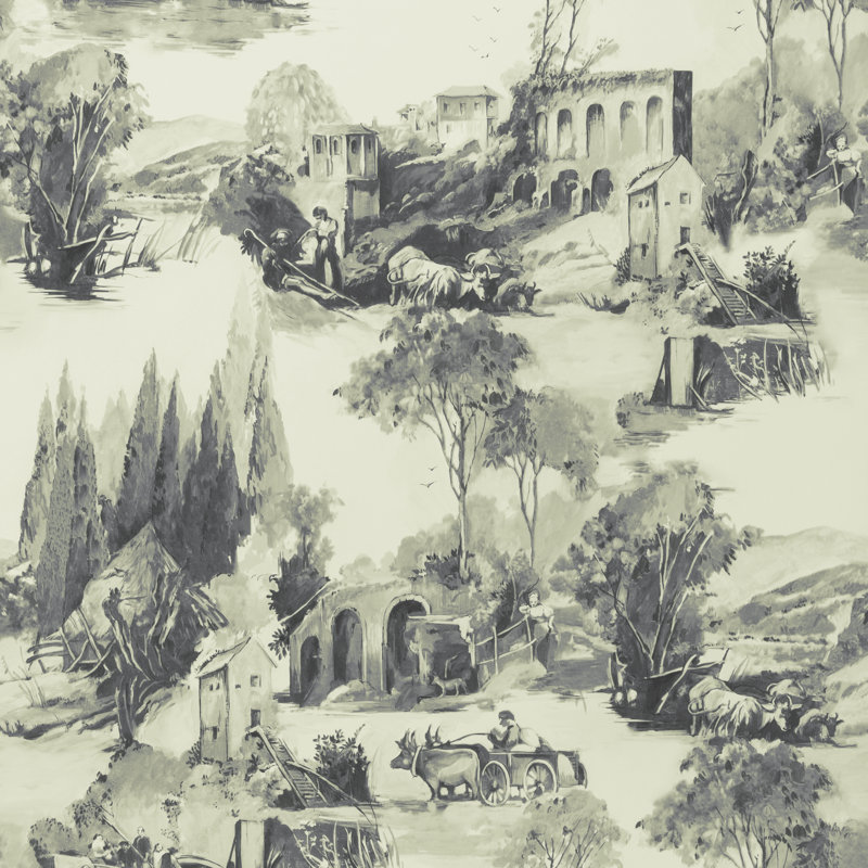 Colony Anastacia Wallpaper 10.06m x 53cm, Charcoal
