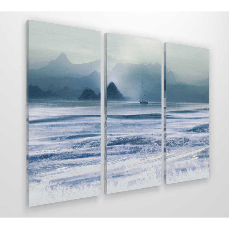 « distante shores », impression à multiples images sur toile tendue de galerie, 24 po x 36 po