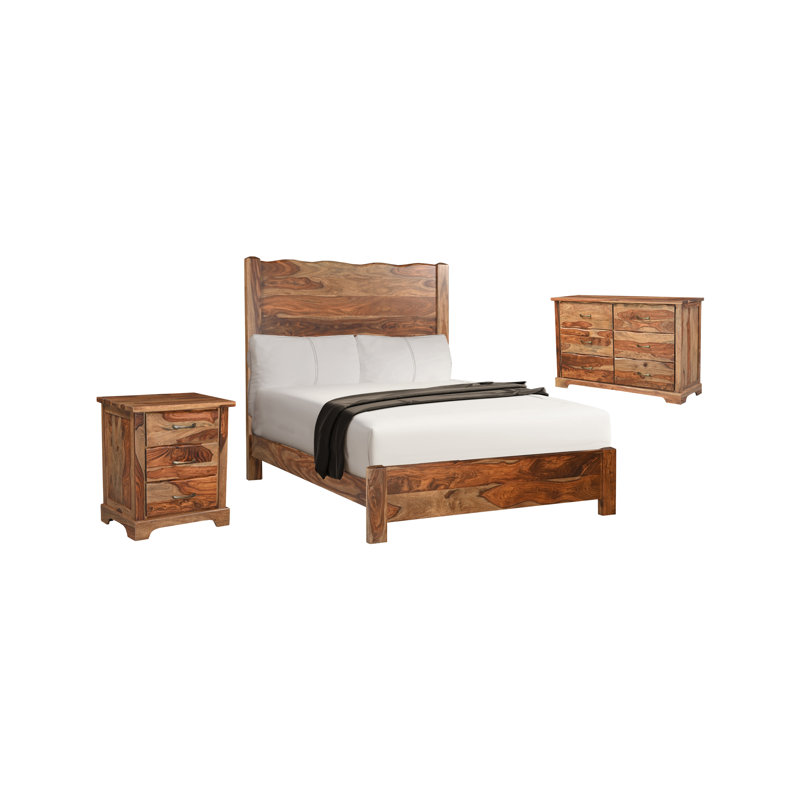 Ensemble de chambre à coucher 3 pièces Chaliyah, Grand