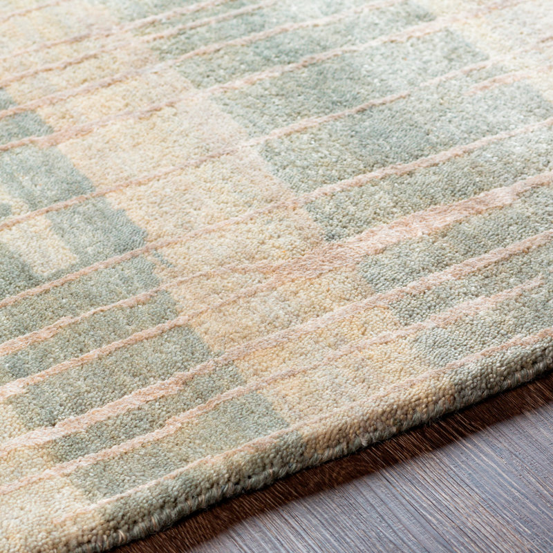 Sepviva Hand Knotted Abstract Indoor Rug, Rectangle 2' x 3'
