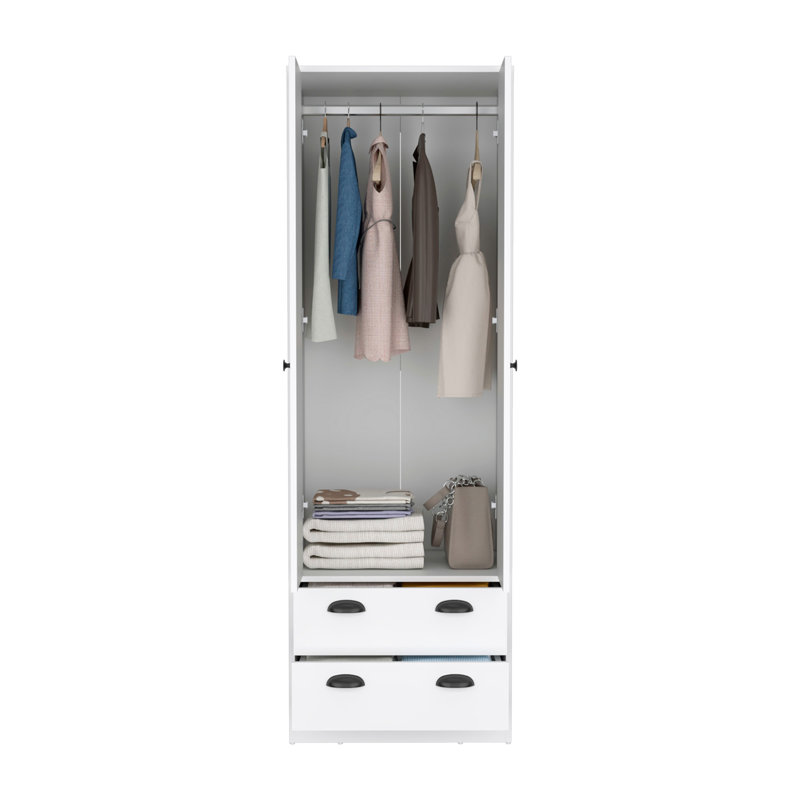 Armoire with Double Door and 2-Drawers
