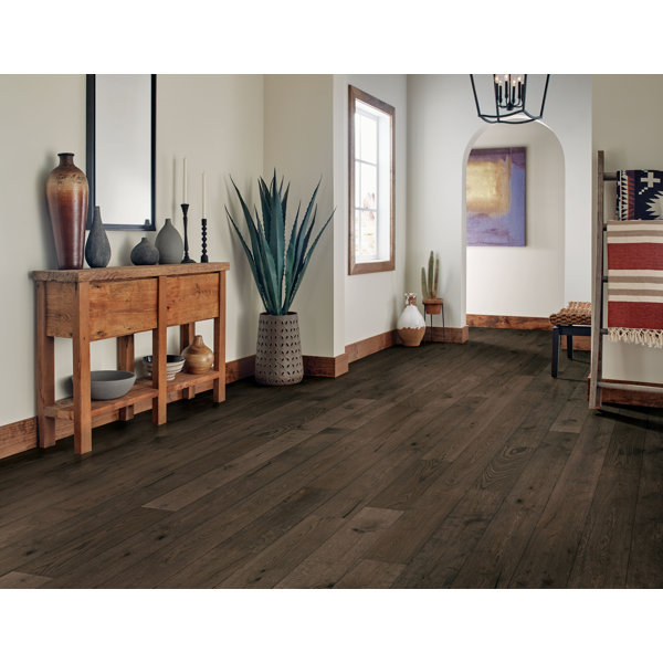 Custom Stained Black Walnut Flooring - Oak and Broad